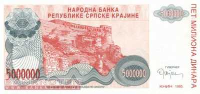 Croatia - 5 Million Dinara (#R024a_UNC)