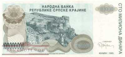 Croatia - 100 Million Dinara (#R025a_UNC)