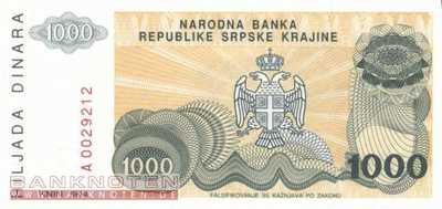 Kroatien - 1.000  Dinara (#R030a_UNC)