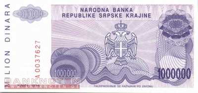 Croatia - 1 Million Dinara (#R033a_UNC)