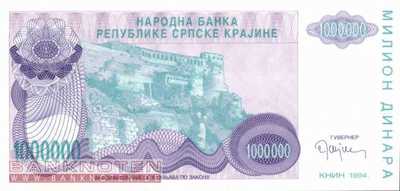 Croatia - 1 Million Dinara (#R033a_UNC)