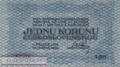 Czechoslovakia - 1  Koruna (#006a_UNC)