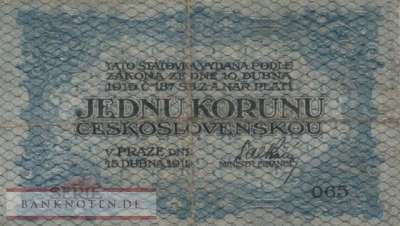 Czechoslovakia - 1  Koruna (#006a_F)