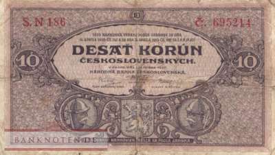 Tschechoslowakei - 10  Korun (#020a_VG)