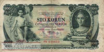 Czechoslovakia - 100  Korun (#023a_F)