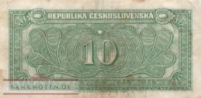 Tschechoslowakei - 10  Korun (#060a_F)
