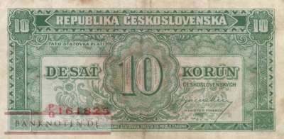 Tschechoslowakei - 10  Korun (#060a_F)