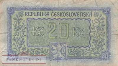 Tschechoslowakei - 20  Korun (#061a_F)