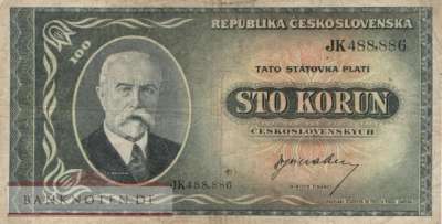 Czechoslovakia - 100  Korun (#063a_F)