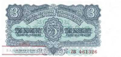 Czechoslovakia - 3  Koruny - Replacement (#079aR_UNC)