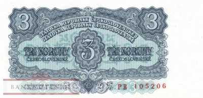 Czechoslovakia - 3 Koruny (#079b_UNC)