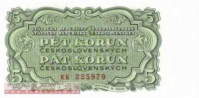 Czechoslovakia - 5  Korun (#080b_UNC)