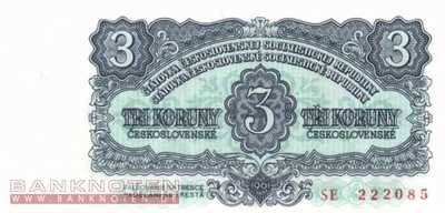 Czechoslovakia - 3  Korun (#081ab_UNC)