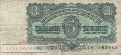 Czechoslovakia - 3  Korun (#081ab_F)