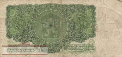 Tschechoslowakei - 5  Korun (#082ab_F)