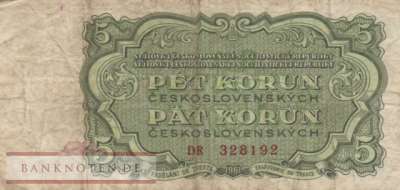 Czechoslovakia - 5  Korun (#082ab_F)