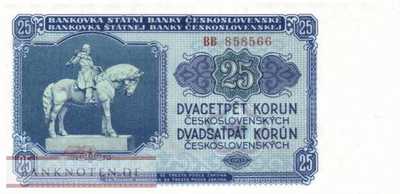 Czechoslovakia - 25  Korun (#084a_UNC)