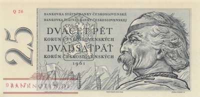 Tschechoslowakei - 25  Korun (#089b_UNC)