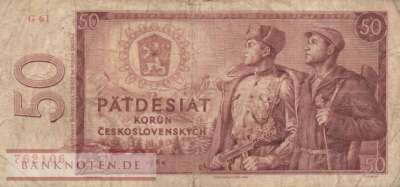Tschechoslowakei - 50  Korun (#090b_F)