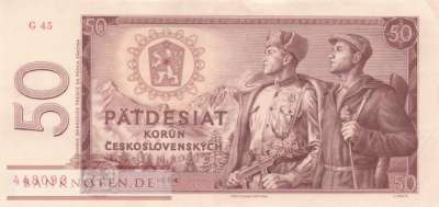 Tschechoslowakei - 50  Korun (#090b_XF)