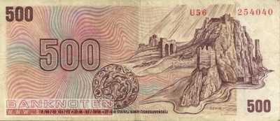 Czechoslovakia - 500  Korun (#093a_F)