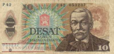 Czechoslovakia - 10  Korun (#094b_F)