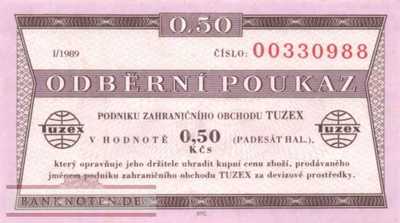 Tschechoslowakei - 0,50  Koruna (#FX63-I_VF)