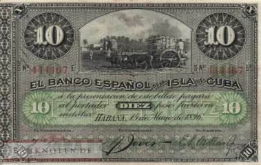 Cuba - 10  Pesos (#049c_F)