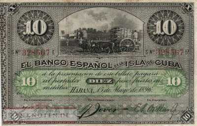 Cuba - 10  Pesos (#049c_VF)