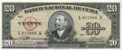Kuba - 20 Pesos (#080c_UNC)