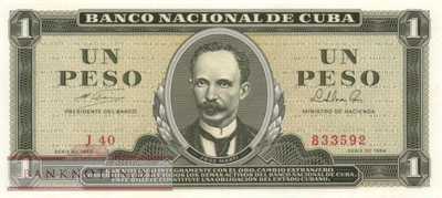Cuba - 1  Peso (#094b_UNC)