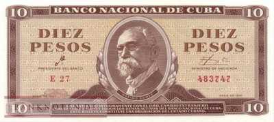 Cuba - 10  Pesos (#096a_UNC)