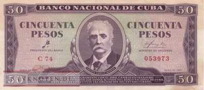 Cuba - 50  Pesos (#098a_XF)