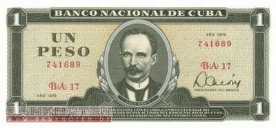 Cuba - 1  Peso (#102b-79_UNC)