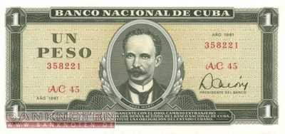 Cuba - 1  Peso (#102b-81_UNC)