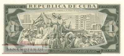 Cuba - 1  Peso (#102bR-79_UNC)