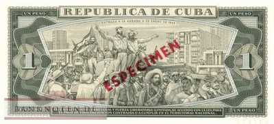 Kuba - 1  Peso - SPECIMEN (#102bS-81_UNC)