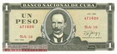 Cuba - 1  Peso (#102d_UNC)