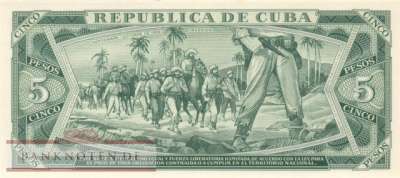 Cuba - 5  Pesos (#103b-72_UNC)
