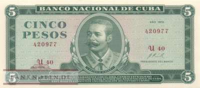 Cuba - 5  Pesos (#103b-72_UNC)