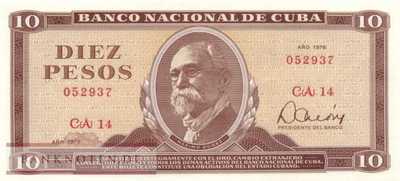 Cuba - 10  Pesos (#104b-78_UNC)