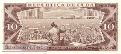 Cuba - 10  Pesos (#104c-87_UNC)
