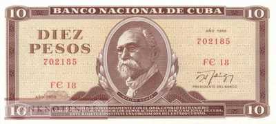 Cuba - 10  Pesos (#104d-88_UNC)