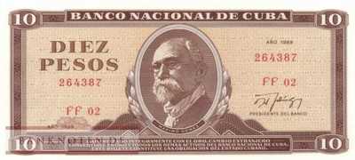 Cuba - 10  Pesos (#104d-89_UNC)