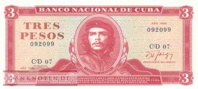 Cuba - 3  Peso (#107b-88_UNC)