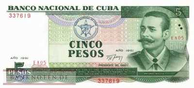 Kuba - 5  Pesos (#108a_UNC)