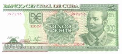 Cuba - 5  Pesos (#116r_UNC)
