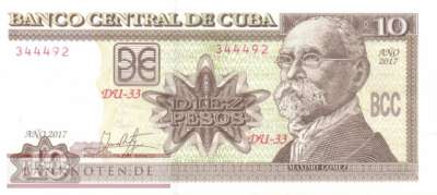 Cuba - 10  Pesos (#117s_UNC)