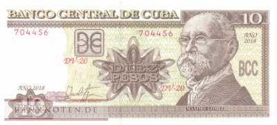 Cuba - 10  Pesos (#117t_UNC)
