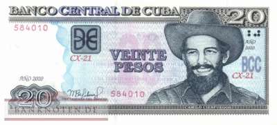 Cuba - 20  Pesos (#122n_UNC)